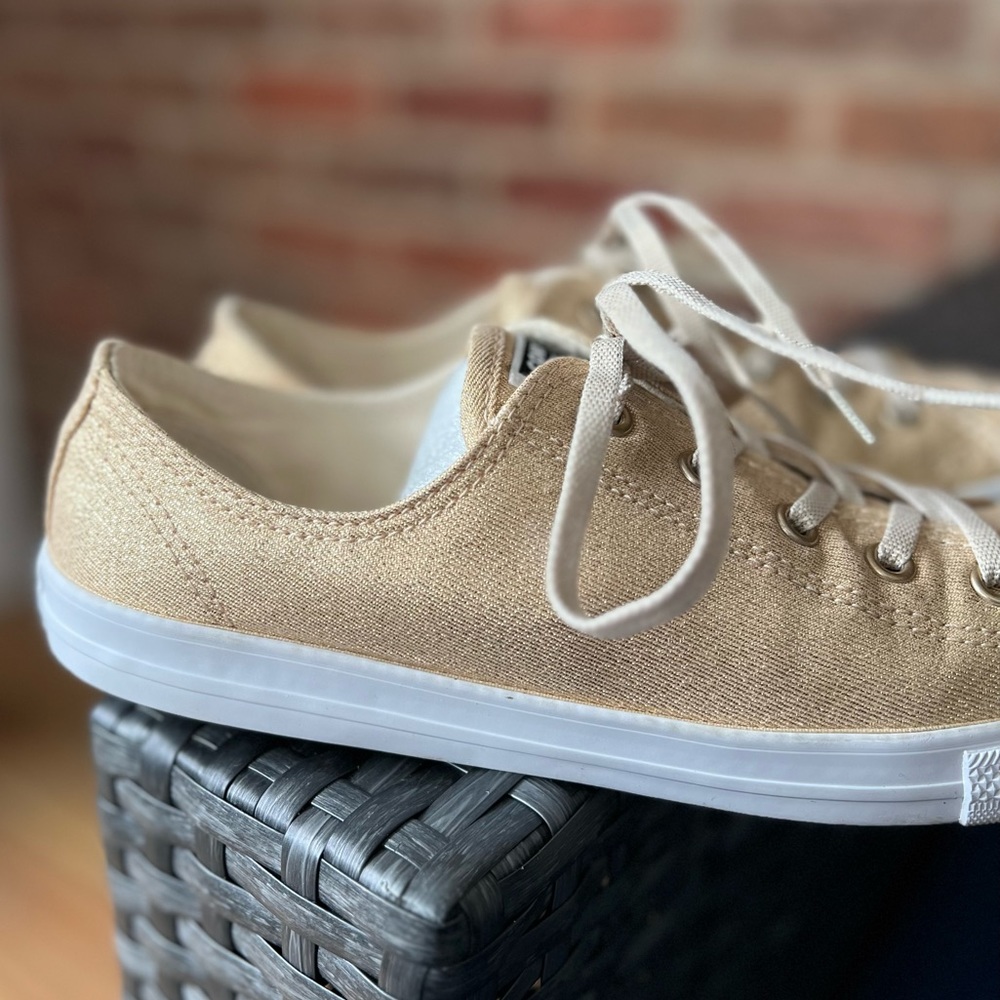 CONVERSE Sparkle Gold Sneakers - Picture 10 of 16